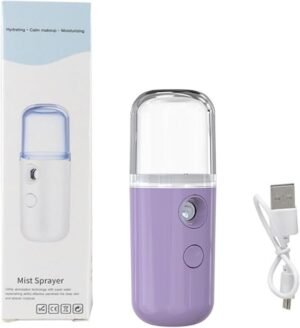 Nano Facial Mist Sprayer, 30ml Handy Atomization Machine Face Moisturizing Hydration Usb Charging (random Color)